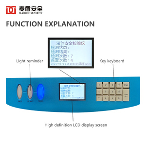 Hazardous Liquid Detector Desktop Dangerous Liquid Security Scanner Real-Time Liquid Threat <strong>Detection</strong> with Alarm <strong>Function</strong> - Product Image 5