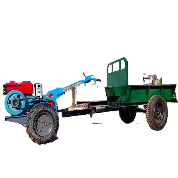 Tracteur agricole à deux roues à bas prix/tracteur manuel utilisé pour recevoir le grain
