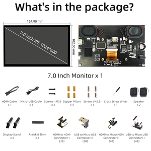 Raspberry Pi 7 Zoll IPS 1024*600 LCD-Anzeige modul Kapazitiver Touchscreen mit Lautsprechern