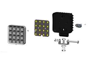 Working 16 Led çalışma ışığı 12V 24V 64W kare 4 inç çalışma ışığı çalışma için Led - Product Image 4