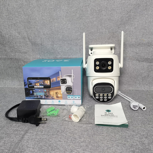 Icsee 4K 3K dual-lens dual-screen HD câmera de vigilância 6MP 8MP casa sem fio wifi rede remota ao ar livre IP66 cctv ptz câmera