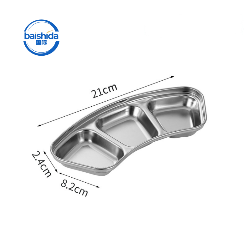 Silver three compartments