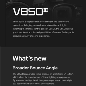 ขายส่งGodox V850IIIกล้องแฟลชSpeedliteในตัว2.4กิกะเฮิร์ตซ์ไร้สายXระบบแผงLCDไร้สายแฟลชSpeedliteกล้อง - Product Image 6