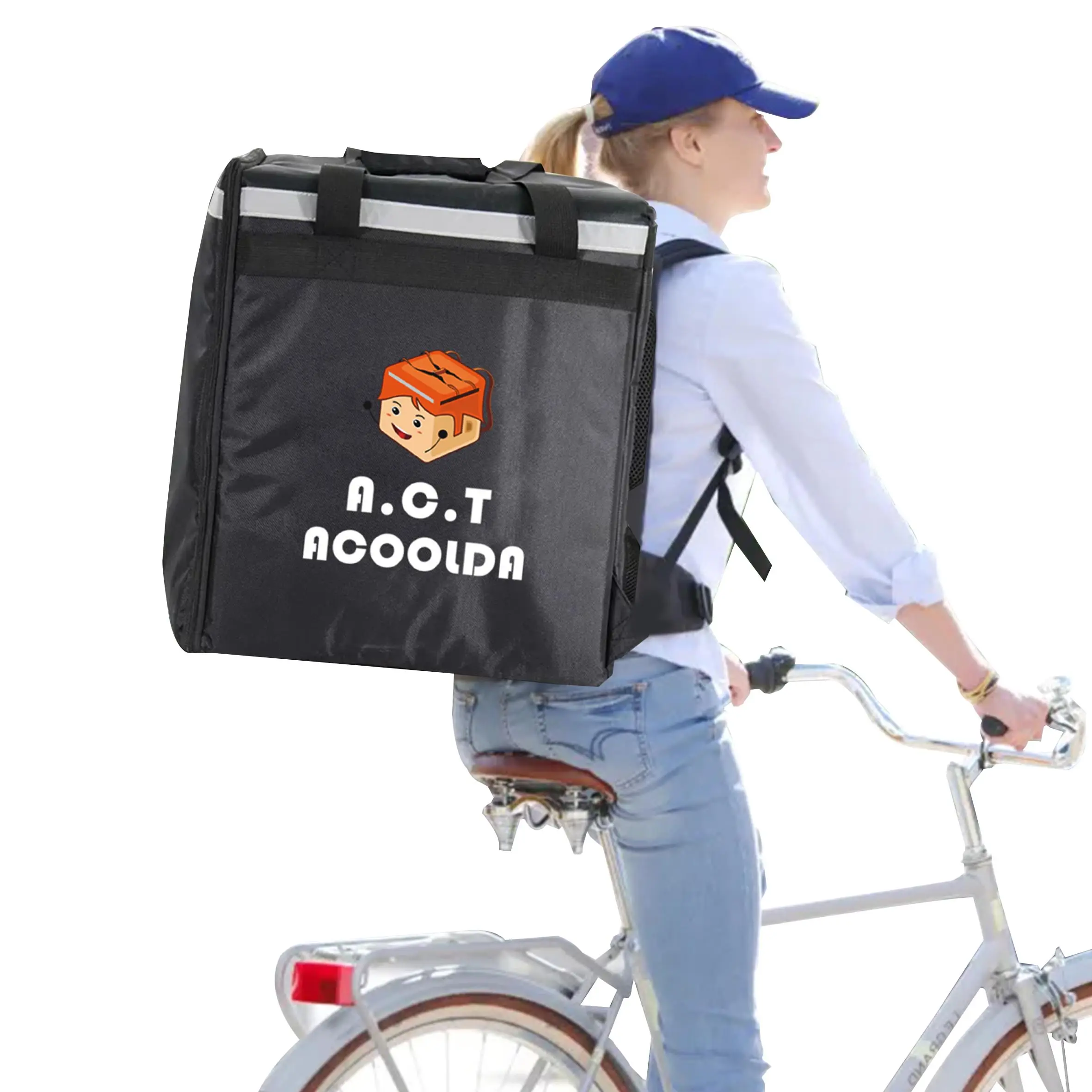 Вынос теплый тепловой изоляцией с логотипом доставки пиццы рюкзак сумка для доставки сумка доставки еды