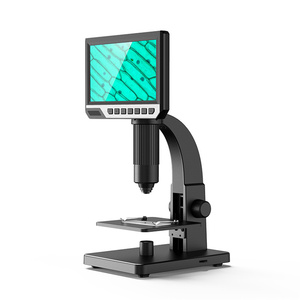 2000 Times Magnification 7 Inch HD Large Screen Dual Lens Support Cell <strong>Detection</strong> Support <strong>Computer</strong> Viewing 10+1LED - Product Image 1