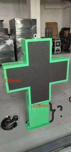 Outdoor LED Sign Green Color <strong>Pharmacy</strong> Cross LED Screen Display Wireless WIFI APP 4G Control P6 P8 P10 P12 P16 LED Sign - Product Image 2