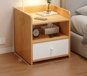 Mesita de noche multifuncional, moderna y sencilla, estante de almacenamiento pequeño, dormitorio principal, nuevo armario de almacenamiento, mesita de noche, armario pequeño - Product Image 5