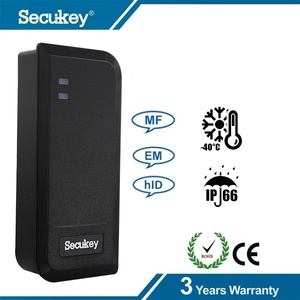 OEM IP66 controllo accessi wegand prossimità IC lettore di schede 125KHz e 13.56MHz RFID EM & H & MF lettore di Smart Card ABS materiale - Product Image 6