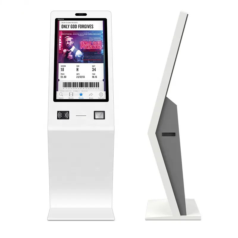Advertising Player Self service card payment kiosk paying fee terminal ticket-issuing machine visitor management machine