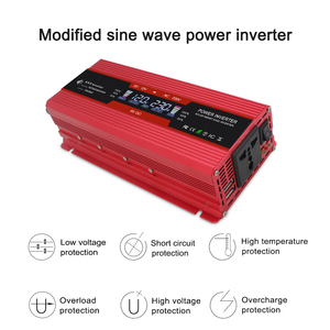 Etiqueta personalizada 1KW 2.6KW 12V DC a 220V 230V AC Inversor de corriente para el hogar de salida dual - Product Image 3