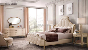 <strong>Hand</strong> <strong>Made</strong> Solid Wood Full Set Matching With king <strong>Bed</strong> Night Stand Chest Dresser Wardrobe Bedroom Set - Product Image 3