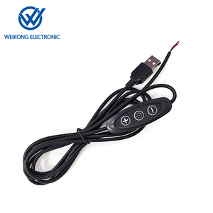 Usb-a 5v迷你发光二极管按钮调光器3键亮度控制家用电器塑料电子结构最大24V 1A - Product Image 2
