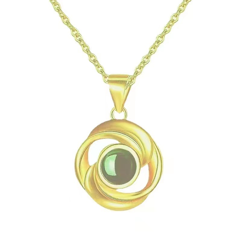 Floral Pattern gold Necklace