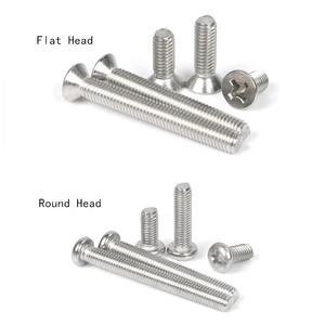 Stainless Steel Phillips Screws M1/M1.2/M1.4/M1.6/M2/M2.5 * 3/4/5/6/8/10ミリメートルクロスFlat/Round Head Thread Metric Machineネジボルト - Product Image 2