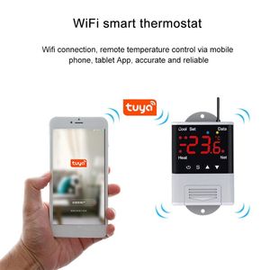 Termorregulador Digital AC 110V 220V, controlador de temperatura del termostato, interruptor de calefacción de refrigeración con función WIFI DTC1110 DTC1200 - Product Image 2