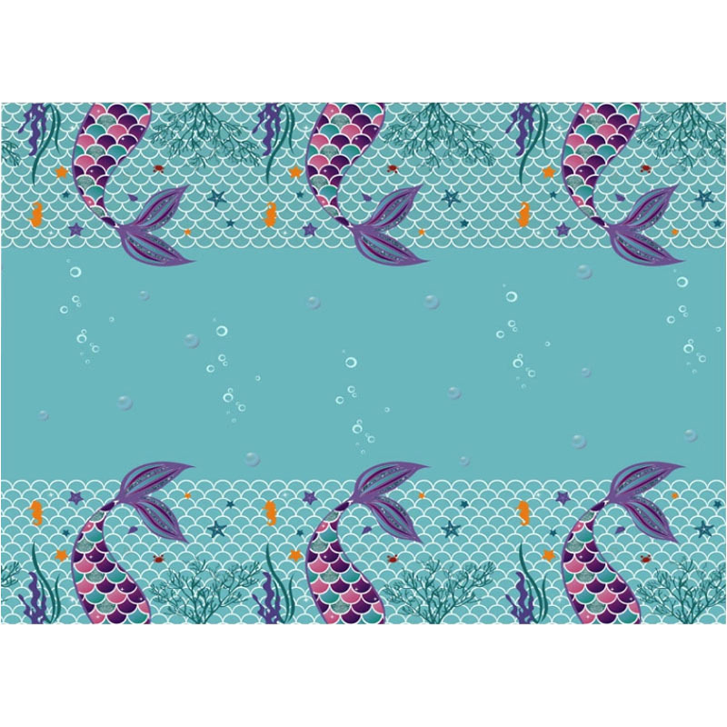 Nappe queue de sirène, motif intégral *1