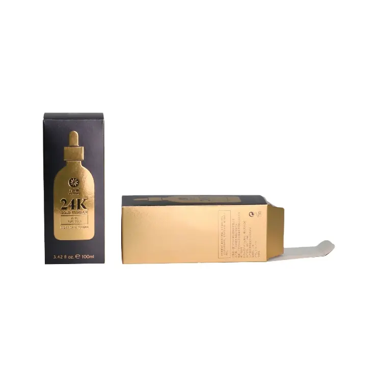 Caja de perfume de embalaje de botella de 30ml, personalizada, elegante, pedido mínimo bajo