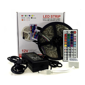 Kit luci di striscia LED RGB 5050 SMD 5M 300LED luce LED flessibile + 44 tasti telecomando IR + Set adattatore di alimentazione 12V 3A - Product Image 5