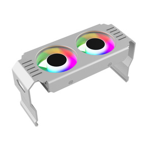 <strong>Desktop</strong> Computer <strong>DDR1</strong>-5 <strong>Memory</strong> Heat Sink ARGB Fan Dual Fan PWM Computer Case Cooling <strong>Memory</strong> Cooler with Rgb Fan - Product Image 1