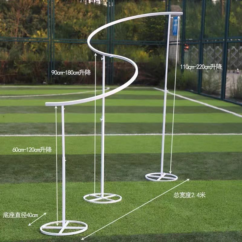 White s-shaped bracket-24m wide