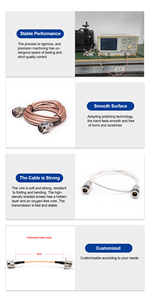 R/A SMB Cáp N nam để SMB nam RF cáp đồng trục lắp ráp - Product Image 5