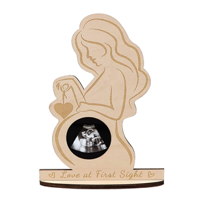 Bé Đầu Tiên Hình Ảnh Siêu Âm Khung Sonogram Khung Gỗ Mang Thai Khung Ảnh Bé - Product Image 2