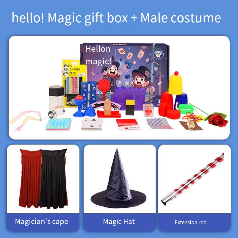 bonjour coffret cadeau magique + costume de performance version garçons