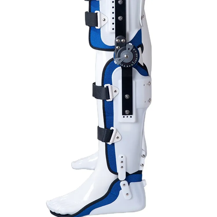 Suporte fixo de panturrilha ajustável, suporte fixo para tornozelo, joelheira cafeteira com dobradiça para ortopédico, para joelho, tornozelo, articulações