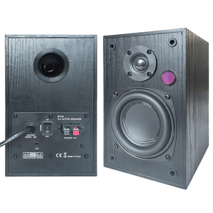 Caja de gabinete de madera Altavoces de estantería alimentados Sonido HiFi Bluetooth 2,0 Altavoces de monitor de estudio de campo cercano activo - Product Image 6