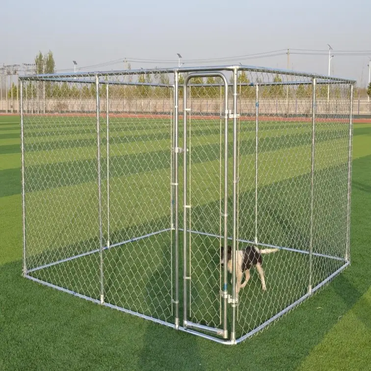 Direct supply large outdoor galvanized steel dog kennels
