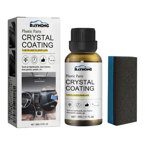 30ml Plastic <strong>Restorer</strong> for Car Easy to Use Plastic Part Refurbishment Crystal Coating Refurbish Agent with Sponge Long Lasting - Product Image 1