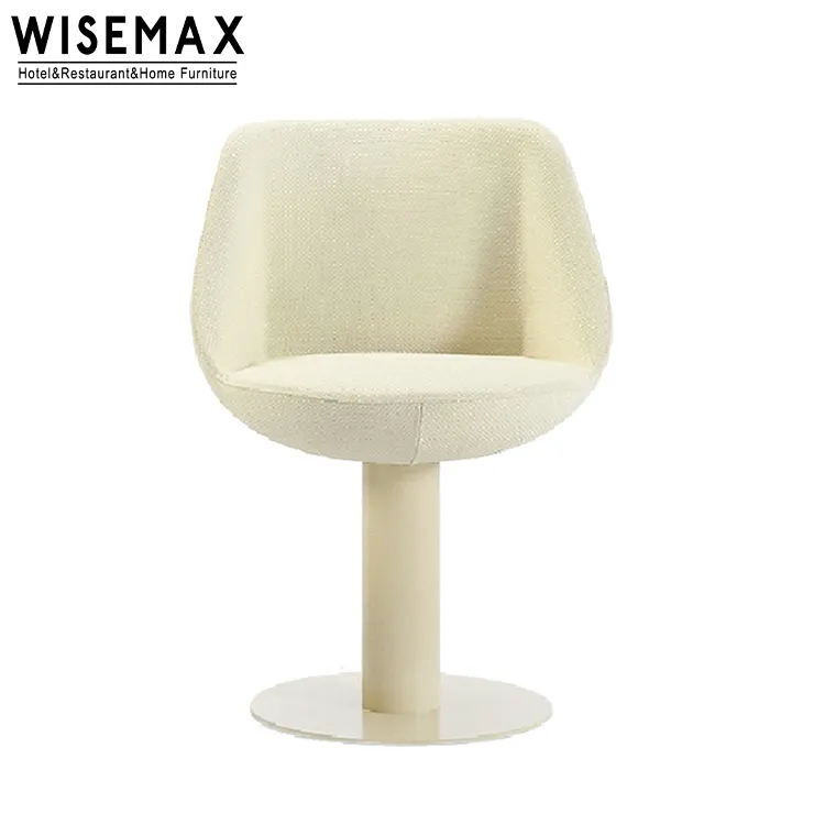 WISEMAX FURNITURE mobili da ristorante di lusso tavolo da pranzo sedie set moderno a forma di tulipano gambe in metallo velluto sedia da pranzo