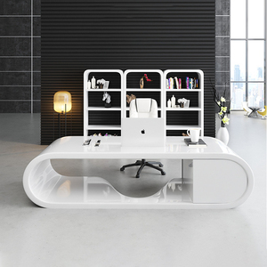 ZITAI personalizza tavolo da computer da ufficio moderno di lusso design manager scrivania da ufficio da 49 pollici curvo da tavolo executive - Product Image 1