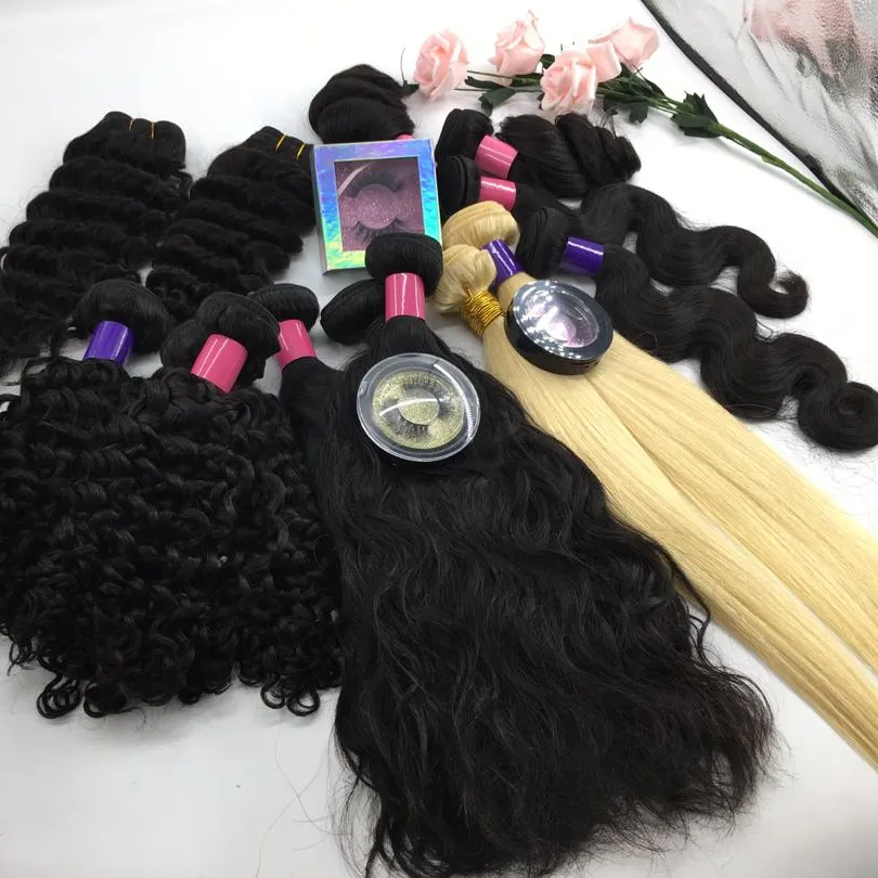 Haiyi Free sample Hair Extensions Raw double drawn bundle Wholesale Brazilian Virgin Hair Vendor 3pcs 12 inch straight sample