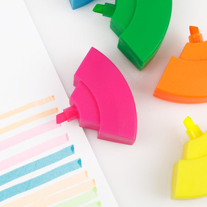 Nuovo Design forma rotonda 5 colori In 1 colorato evidenziatore penne a buon mercato prezzo creativo evidenziatore marcatori per gli studenti - Product Image 6