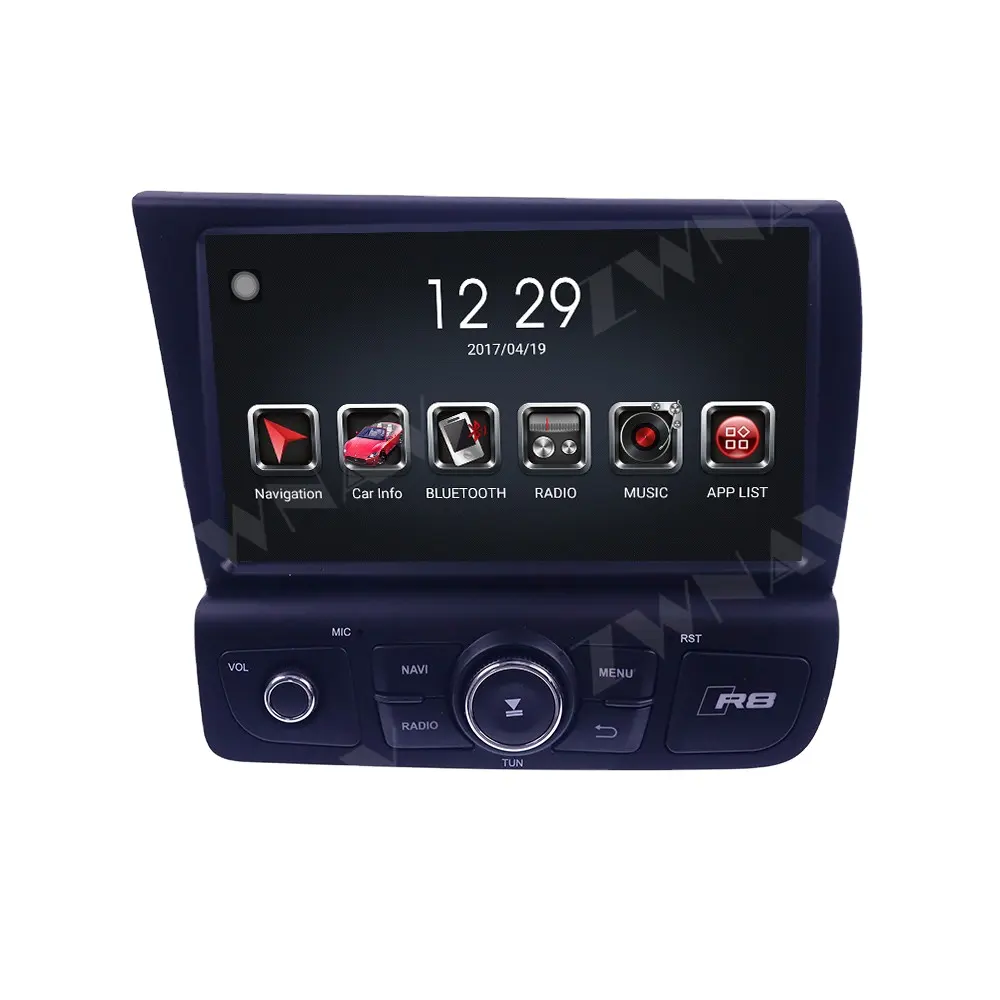 ZWNAV Android12carplay pour AUDI R8 2007 2008 2009 2010 2011 2012 2013 2014 voiture DVD GPS Navigation Radio stéréo lecteur multimédia