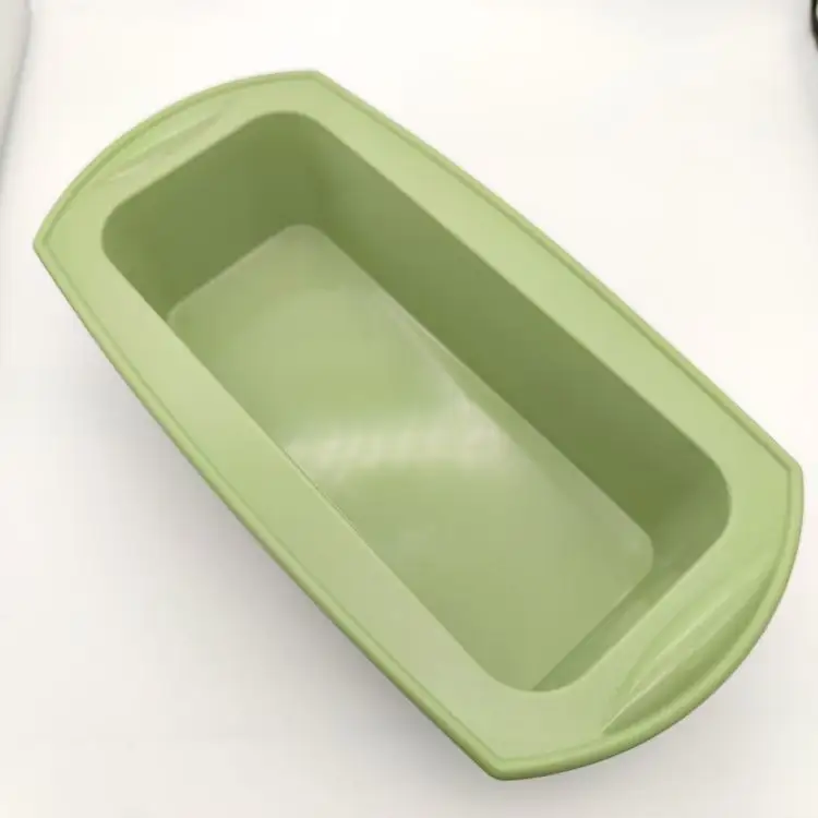 Molde de silicone para alimento, molde retangular para unhas de pães e doces, ferramenta de cozimento, bolo antiaderente