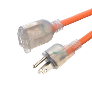 สายต่อ7A สีส้มสำหรับงานหนัก125V 6FT สายไฟ3ขาพร้อมปลายไฟส่องสว่างมาตรฐาน ETL สำหรับใช้งานกลางแจ้ง - Product Image 2