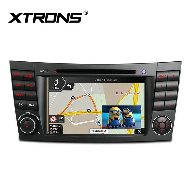 XTRONS 7 인치 2 din 안드로이드 11 옥타 코어 자동차 네비게이션 gps 메르세데스-벤츠 W211 DVD USB SD 4G 와이파이