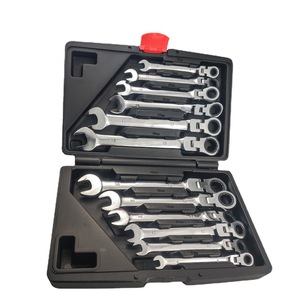 12-Mảnh 8-19Mm Metric Flex-Đầu Ratcheting Cờ Lê Cờ Lê <span class=keywords><strong>Set</strong></span> Chrome Vanadi Thép Ratchet Wrenches Kết Hợp Đã Kết Thúc Cờ Lê - Product Image 1