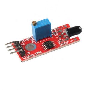 Red Smart Fire Flame Detector <strong>Sensor</strong> IR Flame <strong>Sensor</strong> Module Flame Detection <strong>Sensor</strong> - Product Image 1