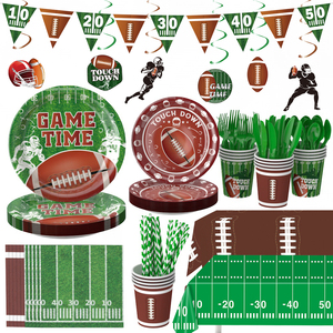 Siêu Bát theo chủ đề Mỹ bóng đá Nguồn cung cấp bên Bộ đồ ăn đặt giấy tấm ly khăn ăn bên Bộ đồ ăn dùng một lần thiết lập - Product Image 5