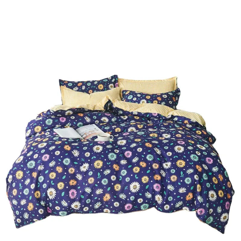 Luxury bed sheets printed duvet cover and pillowcase