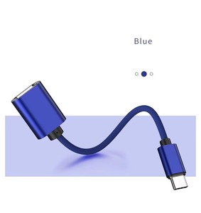 USB 20ซม. เป็น USB 2.0 3.0อะแดปเตอร์สายเคเบิ้ล OTG ชนิด C ตัวผู้ไปยัง USB ตัวเมียสายอะแดปเตอร์ Type C OTG