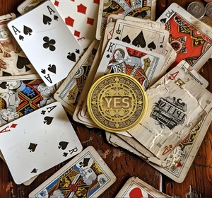 Şans için Slot makinesi muska için özelleştirilmiş şanslı sikke Metal servet meydan sikke-kişiselleştirilmiş karar jetonu - Product Image 3