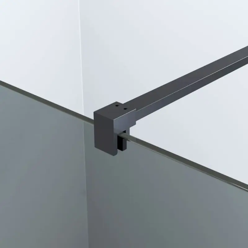 Barra de baño sin marco de vidrio en forma de I Brazo de ducha sus304 barra de soporte estabilizadora ajustable