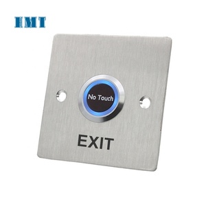 Paslanmaz çelik hayır dokunmatik kapı açma çıkış düğmesi No/NC/COM sensörü LED göstergeli anahtar erişim kontrolü için - Product Image 3
