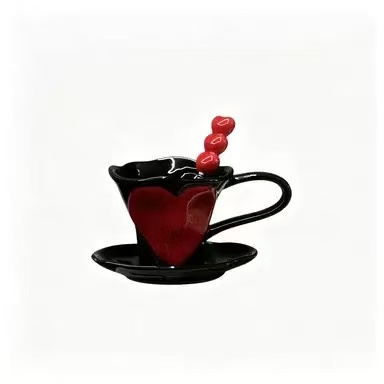 Love cup and dish+matching spoon