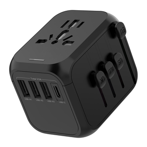 電気プラグソケットUSBマルチチャージャーオールインワントラベルアダプター、3 USBおよびtype-csウォールパワートラベルアダプター - Product Image 1