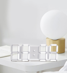 Minimalist Style Large White APP Control Led Alarm Digital Clock With <strong>Light</strong> <strong>Sensor</strong> <strong>Function</strong> - Product Image 2